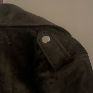 LC Lauren Conrad Dark Jacket with Silver Accents